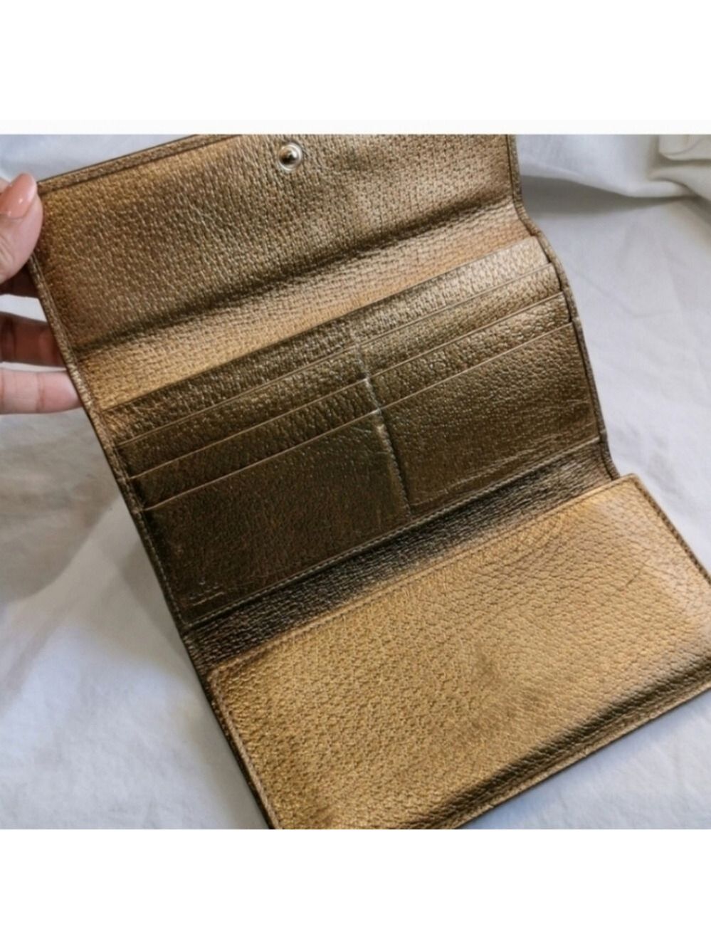 Authentic Vintage Gucci GG Supreme Bow Continental Wallet - Picture 7 of 12